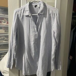 Women’s long button up shirt